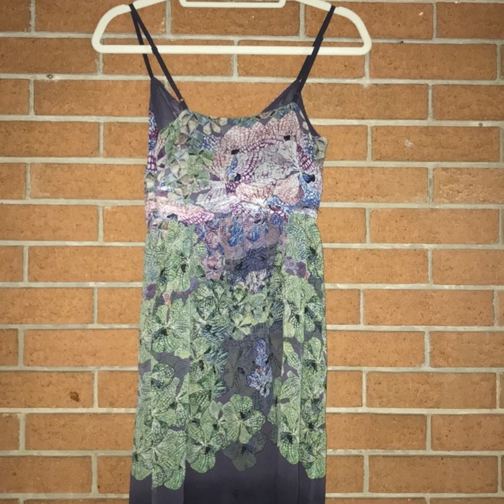 🧚🏻‍♀️URBAN OUTFITTERS🧚🏻‍♀️LILLYPAD PRINT DRESS - Picture 3 of 7